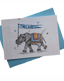  ‘It’s A Boy’ New Baby Card – Elephant Design by Amelia Anderson