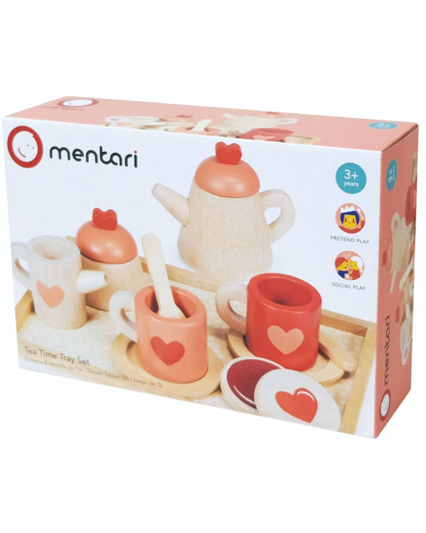 Wooden Tea Time Tray Set | Mentari | The Blue Zebra