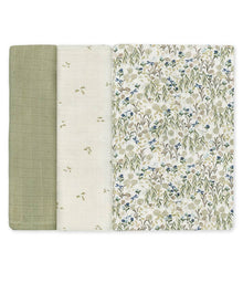  Organic Baby Muslin Squares Set of 3 - Riverbank - Avery Row