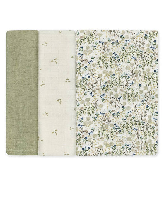Organic Baby Muslin Squares Set of 3 - Riverbank - Avery Row