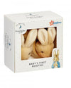 Peter Rabbit Baby Booties Gift Set - First Rattle Socks 0–6 Months - Rainbow Designs