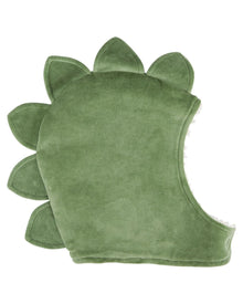  Green dinosaur-shaped cushion on a white background