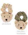 Velour Scrunchie with Teddy - Organic Cotton Hair Accessory - Wooly Organics