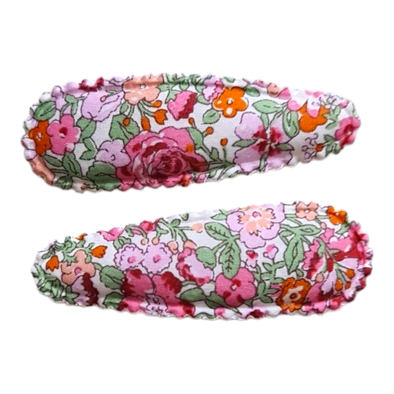 Almond Scallop Clips - Liberty Amelie - Floras
