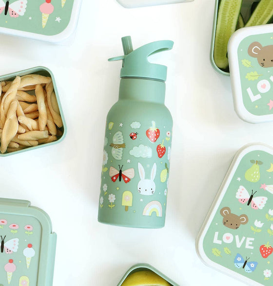 Garden Theme Stainless Steel Water Bottle - A Little Lovely Company