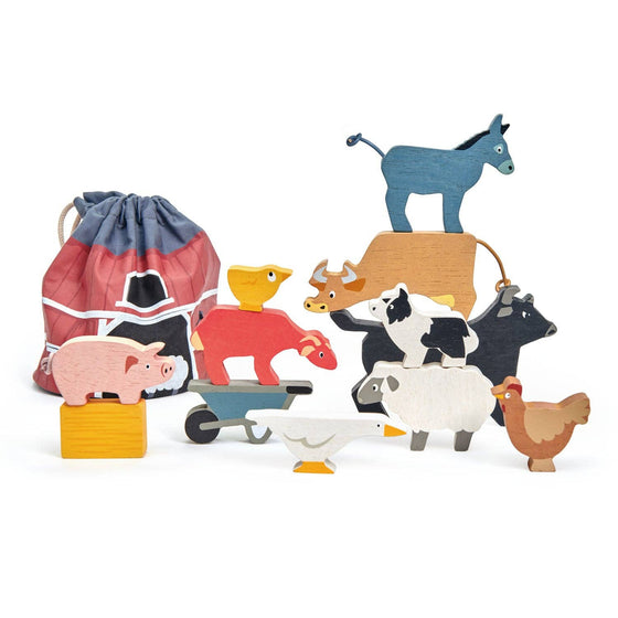 Wooden Stacking Farmyard - Tender Leaf Toys