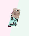 🦦 Otter Socks - Child Bamboo Socks - Pastel Green Socks - Bare Kind