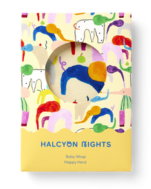  Happy Herd Baby Wrap Swaddle - Organic Cotton - Halcyon Nights