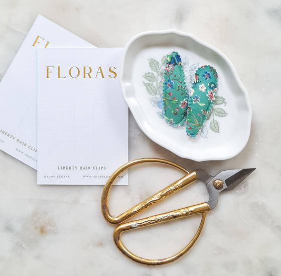 Classic Scallop Clips - Liberty Donna Leigh D - Floras