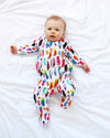 Rainbow Feather sleepsuit - Fred and Noah
