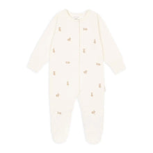  Embroidered Jersey Sleepsuit - Bunnies - Avery Row