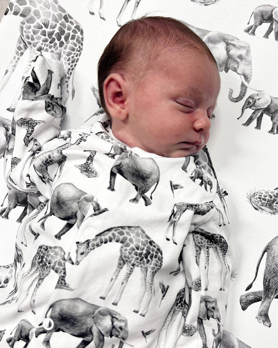 Safari Cotton Sleepsuit – Fred & Noah