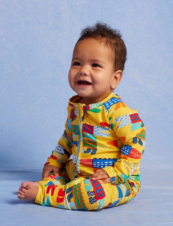 Chomp Chomp Long Sleeve Romper - Halcyon Nights