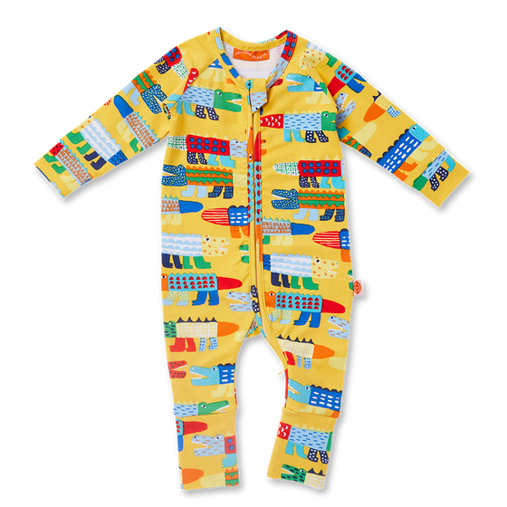 Chomp Chomp Long Sleeve Romper - Halcyon Nights