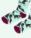 🦦 Otter Socks - Child Bamboo Socks - Pastel Green Socks - Bare Kind