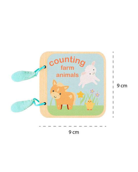 Farmyard Wooden Animal Counting Book - Orange Tree Toys