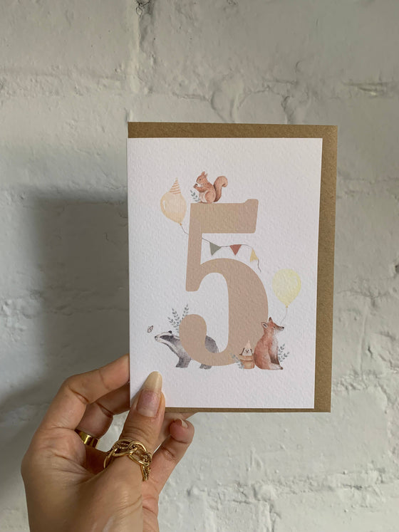 5th Birthday Card - Little Roglets