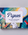 Pigeon letter set packaging with colorful design and 'Pigeon' branding on a gray background