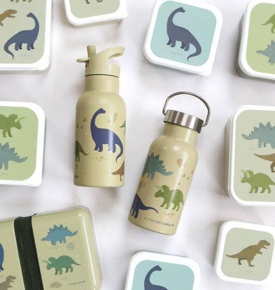Dinosaur Theme Stainless Steel Water Bottle - A Little Lovely Company