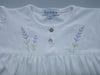Lavender Dream Nightdress - Girls Smocked Pima Cotton Nightgown with Delicate Embroidery - The Blue Zebra