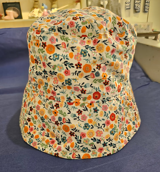 Reversible Bucket Hat - Butterfly/Wildflower - Ruth Lednik