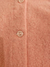 Pink Cotton Mix Cardiganwith Butterfly Trimming - Ruth Lednik