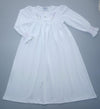 Lavender Dream Nightdress - Girls Smocked Pima Cotton Nightgown with Delicate Embroidery - The Blue Zebra