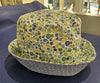 Reversible Bucket Hat - Blue Daisy/Blue Pokka Dot - Ruth Lednik
