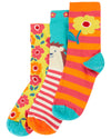 Rock My Socks Garden 3 Pack – Frugi Organic Cotton Kids Socks