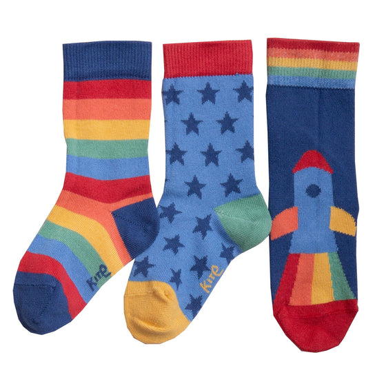 Kite Rainbow rocket socks