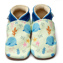  INCH BLUE BABY WHALE WATCH LEATHER SHOES