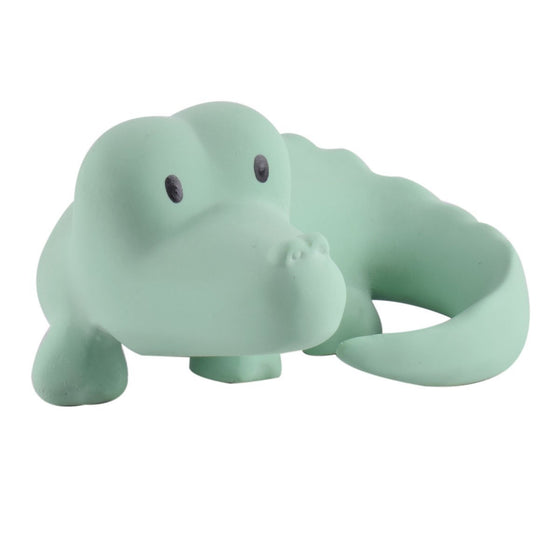 Tikiri Safari Crocodile Natural Rubber Rattle & Bath Toys