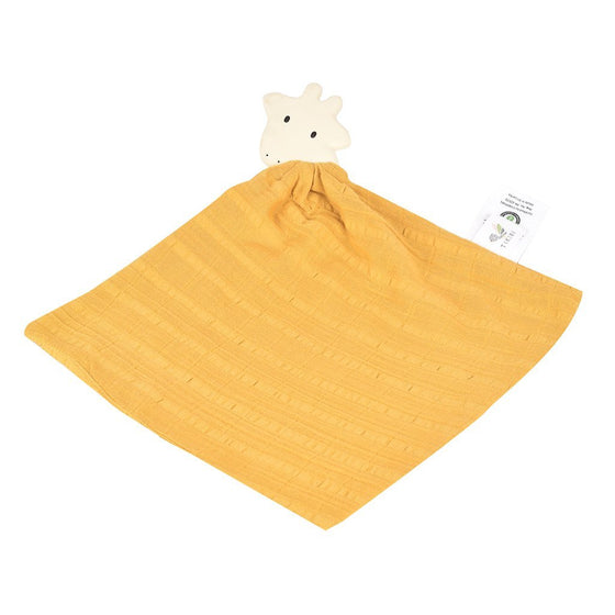 Giraffe Organic Cotton Comforter With Natural Rubber Teether