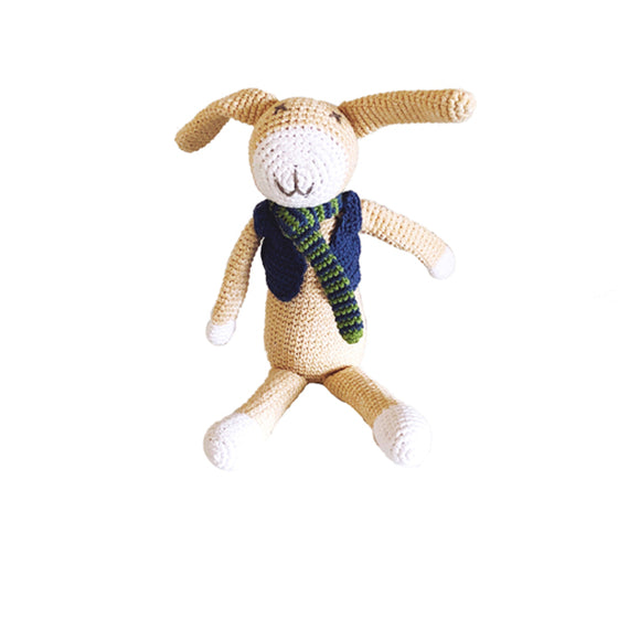 Pebble Bunny Rattle with Clothes