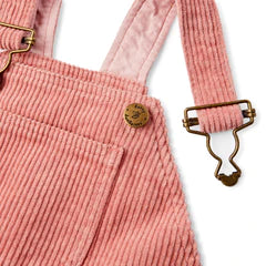 Dotty Dungarees Pink Chunky Cord Dungarees
