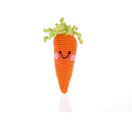 Pebble Friendly Carrot Rattle