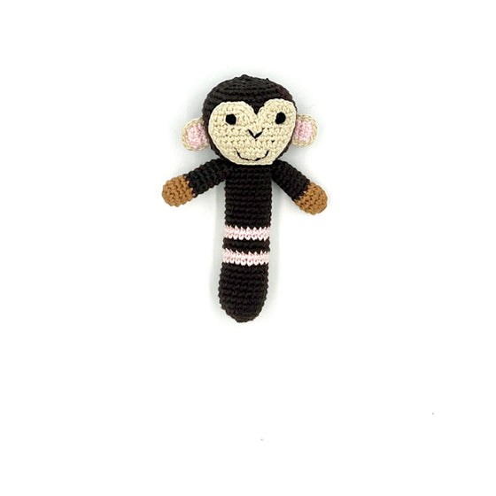 Pebble Monkey Stick Rattle