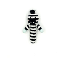  Pebble Zebra Stick Rattle