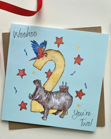  ‘Woohoo You’re 2’ Birthday Card – Amelia Anderson