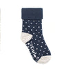 Non-Slip Stay on Baby & Toddler Navy Dot Socks