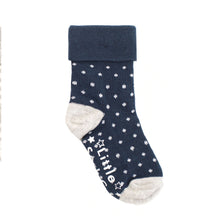  Non-Slip Stay on Baby & Toddler Navy Dot Socks