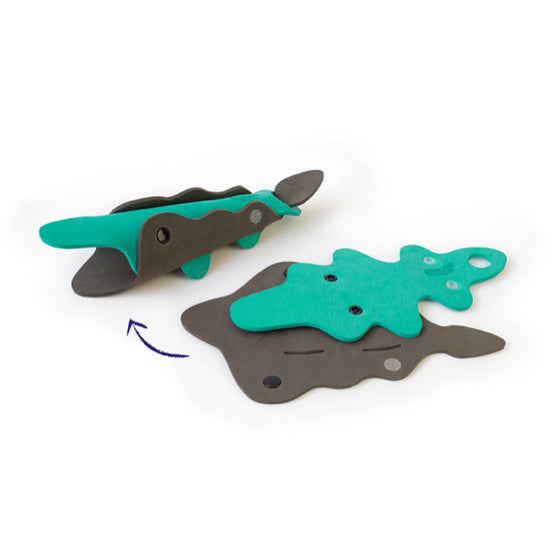 Quutopia Crocodile River 3D Bath Toy