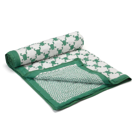 MOOCHIC FROG QUILTED BABY BLANKET